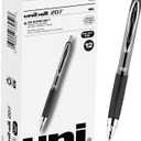 uni-ball 207 Retractable Gel Pens Medium Point, 0.7mm, Black, 12 Pack