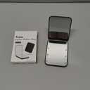 Kintion Pocket Mirror, 1X/3X Magnification LED Compact Travel Makeup Mirror with Light for Purse, 2-Sided, Portable, Folding, Handheld, Small Lighted Mirror for Gift, Black