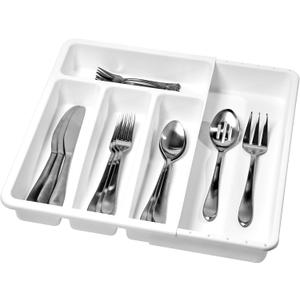 Expandable Cutlery Tray (White)