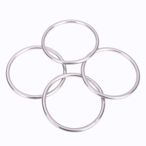 3 Pcs Metal O Rings 3 Inch Heavy Duty 304 Stainless Steel Welded O Ring Multi-Purpose O-Ring for Macrame, DIY Crafts, Hardware, Bags, Camping Belt, Dog Leashes, Keychain, Purse.