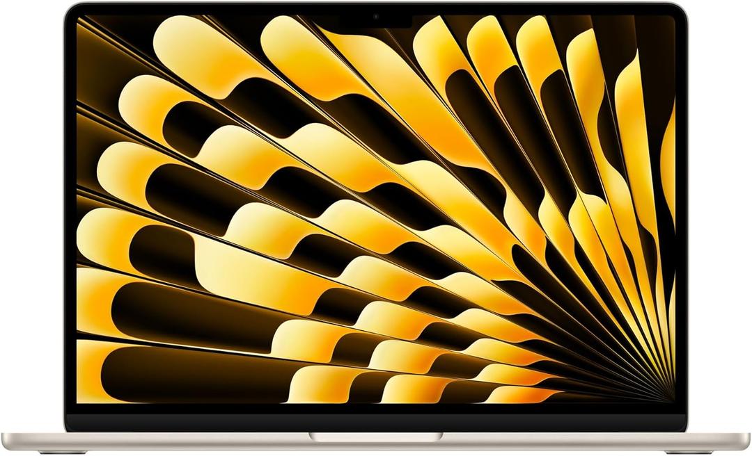 Apple 2026 MacBook Air 13-inch Laptop with M5 chip: Built for AI, 13.6-inch Liquid Retina Display, 16GB Unified Memory, 512GB SSD, 12MP Center Stage Camera, Touch ID, Wi-Fi 7; Starlight