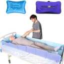 Bed Portable Bathtub for Full Body Washing in Bed,Collapsible Bathtub System Medical Bathtub for Bedridden, Disabled Patients,Elderly,Handicap ((6-fold)-74"(L) x24"(W) x8"(H))