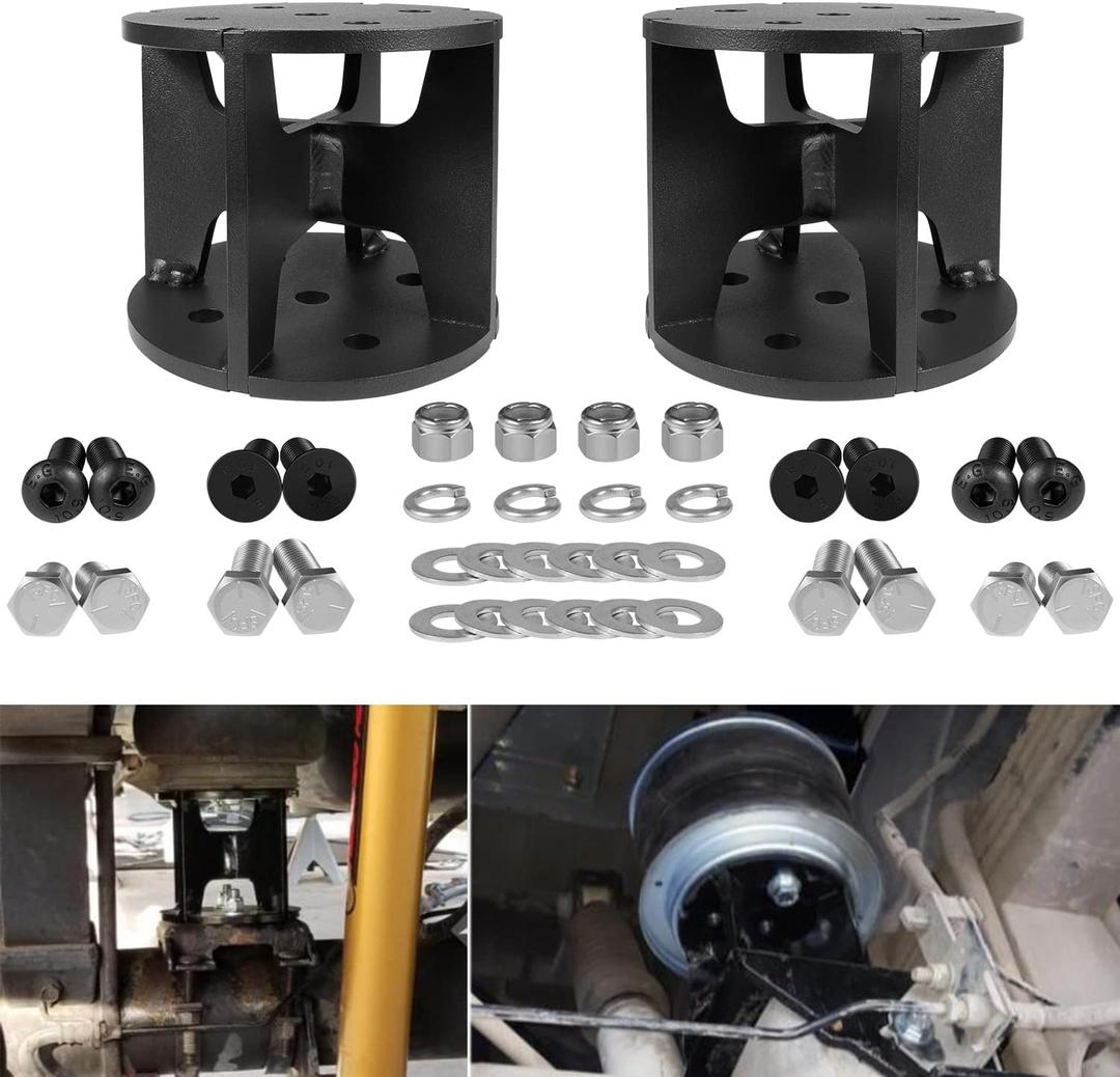 52440 Air Spring Spacers Lift Spacer, 4'' Level Universal Air Spring Spacer For Most Air Spring Lifts