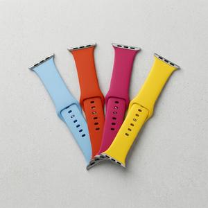 Surf Blue / Pink / Light Slate / Yellow / Light Pink / Light Orange (Multi-pack silicone watch bands) Size: 42mm / 44mm / 45mm