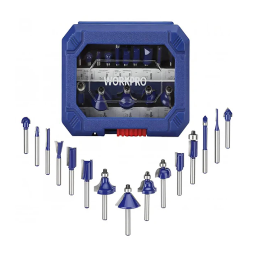 Wood Router Bit Set (15 Pieces)