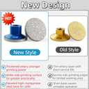 2inch 50mm Brazed Flat Grinding Wheel Diamond Grinding Disc Polishing Pads M10 Thread for Quartz Marble Granite Trimming 1Pc 45 Grit