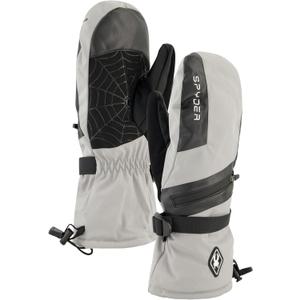 Spyder Womens Insulated Winter Ski Mitten (Medium, Pewter)