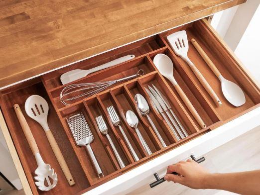 Drawer Organizer for Silverware & Utensils