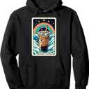The Iced Coffee Tarot Card Funny Iced Coffee Pullover Hoodie, M