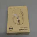 TECKNET Wireless Mouse (2.4G & BT5.0/3.0) Silent 4800 DPI Computer USB A & Bluetooth Mouse 6 Buttons, Wide Compatibility - Grey