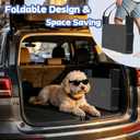 Dog Steps for Car, Truck, SUV, Dog Stairs for Car with Upgraded Non-Slip Surface, Foldable Dog Ramp for Car, Pet Stairs for Large Dogs, 4 Steps