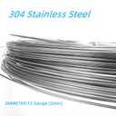 12Gauge(2mm) 304 Stainless Steel Solid Wire, Steel Wire for Crafts,DIY Projects,Sculpting Jewelry Making (12Gauge-2.2pound)