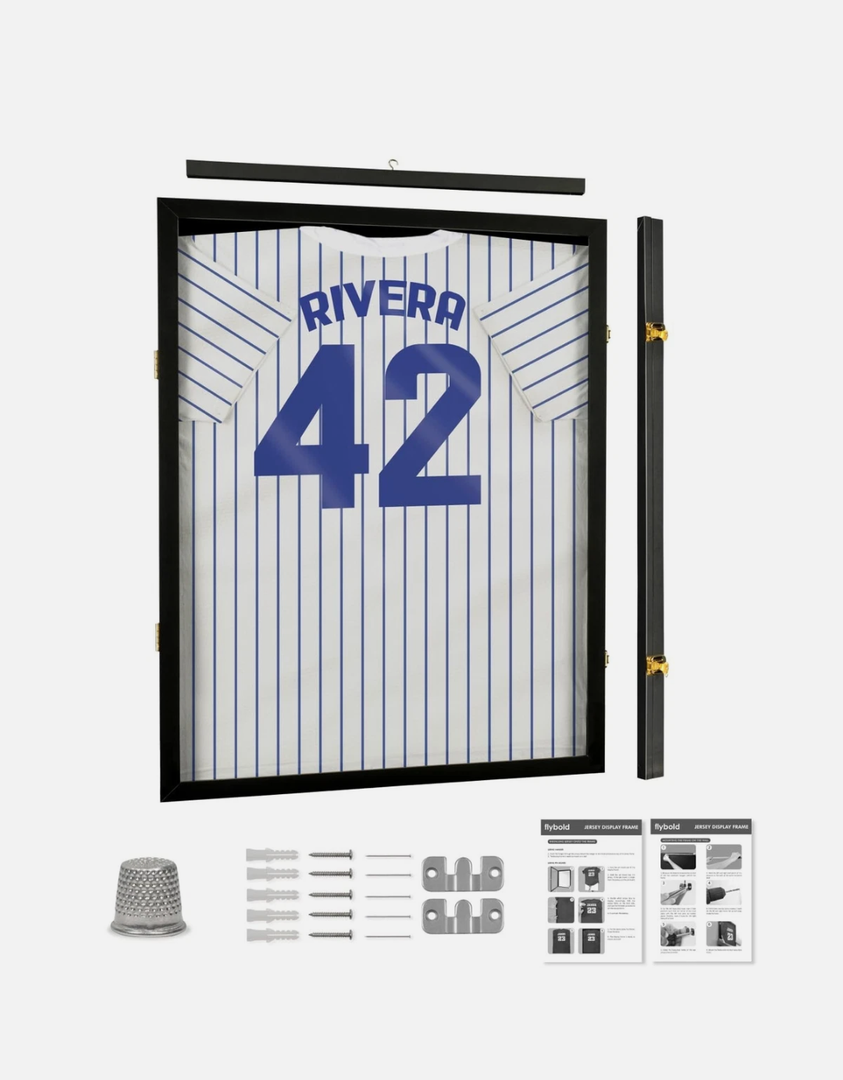 Flybold Jersey Frame - Jersey Display Case - Sports Jersey Framing Kit