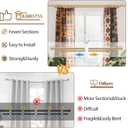 KAMANINA 1 Inch Wood Double Curtain Rods for Windows 36 to 72 Inches (3-6 Feet), Boho Heavy Duty Decorative Curtain Rods, Wooden Drapery Rods with Leaf Pattern Finials, Gold