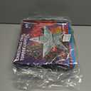 DG-Direct Christmas Tree Topper Lighted Star [Silver],3D Hollow Sparkling Star Christmas Tree Topper with Rotating Magic Cool White Snowflake Projector for Christmas Tree Ornament (Silver)