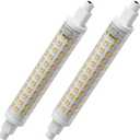 R7S 118mm LED Bulb 10W, Dimmable J Type Double Ended Flood Light (100W Halogen T3 Replacement), 110V 1000 Lumen 6000K, Wall Security Floor Standing Lamp for Work and Home, Pack of 2 (Cool White)