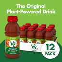 V8 Original 100% Vegetable Juice, 12 fl oz Bottle (12 Pack) (EXP 12/25/26)