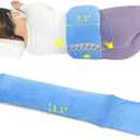 Lumbar Support Pillow for Sleeping Lower Back Sciatic Nerve Pain Relief Lumbar Roll for Office Chairs & Bed Body Pain Relief Side Sleeping Lumbar Cushion for Sciatica, Herniated Disc, Scoliosis