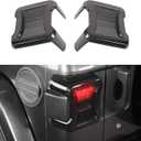 JeCar Smoked LED Tail Light Covers Rear Light Guards Exterior Accessories Compatible with Jeep Wrangler JL JLU 2018-2023, Black