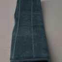 Yimobra Memory Foam Toilet Bath Mat U-Shaped, Commode Contour Rug, Soft and Comfortable, Super Water Absorption, Non-Slip, Thick, Machine Wash and Easier to Dry for Bathroom, 24 X 24, Teal