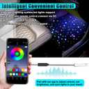 Starlight Floor Mats for Car, LED Car Mats, Starry Sky Design Luminous Carpet, Universal Fit Anti-Slip Waterproof Starlight Mats for Cars, SUVs, Trucks (Car Charger)