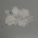 36pcs Snowflakes-Christmas Tree Decorations, Snowflake Ornaments for Tree, Plastic Glitter White Snow Flakes Ornaments, Christmas Indoor Winter Wonderland Decor