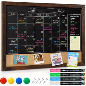 GOTIDEAL Chalkboard Calendar 36" x 24" Chalk Board Calendar for Wall