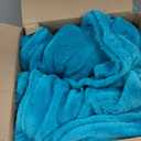 BEDELITE Fleece Blankets Queen Size Teal Throw Blankets for Bed, Luxury Plush Cozy Fuzzy Blanket 90x90 inches, Super Soft Warm Lightweight Throw Blanket All Seasons Suitable