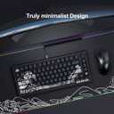 SDYZ XVX Shine Through Keycaps - Double Shot PBT Keycaps 60 65 75 100 Percent, Side Print Key caps Custom 131 Keys Set, Dye Sub Wave of Kanagawa Key caps for Mechanical Keyboards, Black