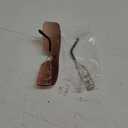 Rimless Y2k Sunglasses For Women Men Rectangle Vintage glasses Fashion Flame Metal Sunglass Frameless Retro Eyewear (Gray Gradient Brown)