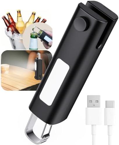 4 in 1 Mini Bag Sealer, Bag Sealer Heat Seal with Cutter, USB C Rechargeable Chip Bag Sealer Heat Seal, Portable Bag Resealer for Plastic Bags Snacks & Food Storage, Bright Black