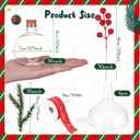 95 Pcs Plastic Potion Bottles Round Party Suppies Include 6 oz Plastic Potion Round Bottles with Cork Lids Red Berry Picks Artificial Pine Needles Branches for Liquids Wine DIY Crafts