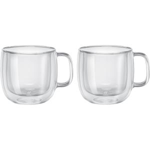 ZWILLING Sorrento Plus 2-pc Double-Wall Glass Cappuccino Mug Set (Clear)