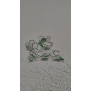 12PCS Leaves Shower Curtain Decor Hooks, Sage Green Plant Eucalyptus Leaf Stainless Steel Hooks Cute Shower Curtain Rings Boho Bathroom Accessories