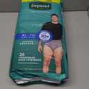 Depend Fresh Protection Adult Diapers, Incontinence Underwear for Men, Disposable, Maximum, Extra-Large, Grey, 26 Count