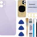 OEM Rear Back Glass Replacement for iPhone 11 6.1 inches with Reparing Toolkit and Pre-Installed Adhesive (Purple)