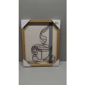 Metal US Football Wall Decor Sculpture 16" square Goal Post 0714