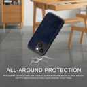 DJDUCK Designed for iPhone 15 Plus Case Wallet with Card Holder, [Magnetic Clasp Cover] [RFID Blocking Leather Protection] Shockproof Women Men Cases 6.7 Inch for Apple 15 Plus Bright Blue