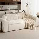Couch Covers for Dogs Washable, 27.6"x70.9" Non Slip Couch Covers for Loveseat Sofa Pet Friendly, Soft Fuzzy Sofa Covers for Pet, Dog Couch Cover Furniture Protector(1PC,Beige White)