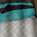 EHEYCIGA Egg-Crate Memory Foam Dog Bed, Waterproof, Navy, Large 41 x 27 x 6.5 inches, 100 lbs Capacity