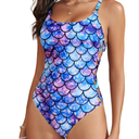 Tempt Me Women One Piece Bathing Suit Slimming Crisscross Lace Up Sexy Swimsuits S