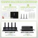 Steel Floating Shelves for Wall,Small Wall ShelfSuitable for Bedroom, Living Room, Bathroom, Kitchen, Office (Black, 9.1x6.9)