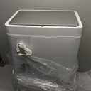 Kohler 23825-STW 13-Gallon Touchless White Stainless Steel Trash Can, Hands-Free Motion Sensor Lid, Durable, Fingerprint-Resistant, Easy to Clean, K-23825-STW