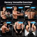 DERACY Twister Arm Trainer, Adjustable 60 - 110 Lbs Resistance Forearm Strengthener, Chest Workout Equipment, Arm Exerciser, Portable Home Gym Fitness Equipment