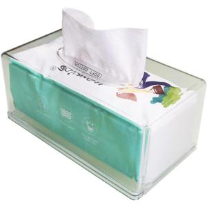 Rectangular Clear Acrylic Tissue Box, Big Box Covers Square, Bathroom Facial Napkin Box Holders, Table Clear Dryer Sheet Dispenser for Bathroom, Kitchen and Cars