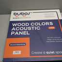 BUBOS 6 Pack Faux Wood Wall Panel,23.6"x23.6" Peel and Stick Acousitc Panel