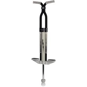 Flybar Master Pogo Stick for Kids Ages 9+, 80160 lbs  Easy Grip Handles  Active Exercise Toy for Tweens & Teens  Outdoor Toy with Non-Slip Foot Pegs for Boys and Girls  No Assembly Needed (Black/ Silver)