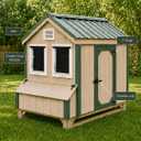 14x21 Chicken Coop Window, Flush Mount Tilt-Out Window with Tempered Glass & Screen, White, 1-Pack
