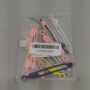 30Pcs Nearockle Silicone Cable Ties for Bundling Earphone, Phone Charger, Computer Cords, Reusable Cord Organizer Cable Management in Home,Office,Kitchen,School (6 Colors) (4.2 Inch)