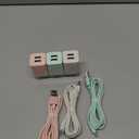 iGENJUN 5Pack iPhone Charger [MFi Certified], Dual Port USB Wall Charger Block Adapter with 6FT Lightning Cable Fast Charging Data Sync Cords for iPhone 14 13 12 11 Pro Max XR XS Plus-Multicolor